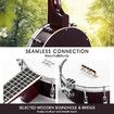 Melodic 4 String Banjo Beginner Music Instrument w / Picks 20 Frets 12 Brackets Gift