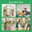 10m Solar Ivy Vine Lights 100 LED Fairy String Bedroom Outdoor Garden Fence Decor Wall Curtain Fake Plant Tree Leaf Garland Hanging Lamps