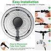 14inch Spray ring 6m Tube Fan Misting Kit Outdoor Cooling System Mist Brass Nozzles Sprayer Brass Adapter for Cooling Patio Garden Greenhouse