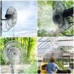 14inch Spray ring 6m Tube Fan Misting Kit Outdoor Cooling System Mist Brass Nozzles Sprayer Brass Adapter for Cooling Patio Garden Greenhouse