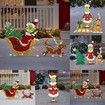 Grinch LED Light Yard Sign Stick Christmas Grinch outdoor garden decoration LED lights acrylic Christmas decorations