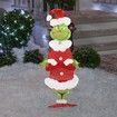 Grinch LED Light Yard Sign Stick Christmas Grinch outdoor garden decoration LED lights acrylic Christmas decorations