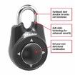 Master Lock Locker Lock 1500iD Set Your Own Directional Combination Padlock, 1 Pack, Black