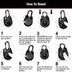 Master Lock Locker Lock 1500iD Set Your Own Directional Combination Padlock, 1 Pack, Black