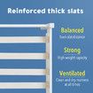 Bed Frame Wooden Mattress Base Double Size Solid Timber Pine Wood White Bedroom Furniture