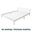 Bed Frame Wooden Mattress Base Double Size Solid Timber Pine Wood White Bedroom Furniture