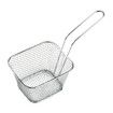 12 Pcs Square Fry Basket with Handle Baskets Net Potato Cooking Tool for Table Serving Oil Residue Filtration