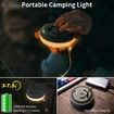 Portable Camping Tent String Lights 2 in 1 USB Rechargeable Outdoor String Lights(10 M) 5 Modes String Lights for Hiking Camping