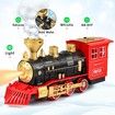 Train SetTrain Toys for Boys Girls w/SmokesLights & SoundTracksToy Train w/Steam Locomotive EngineCargo Cars & TracksChristmas Train Toys Gifts for Kids