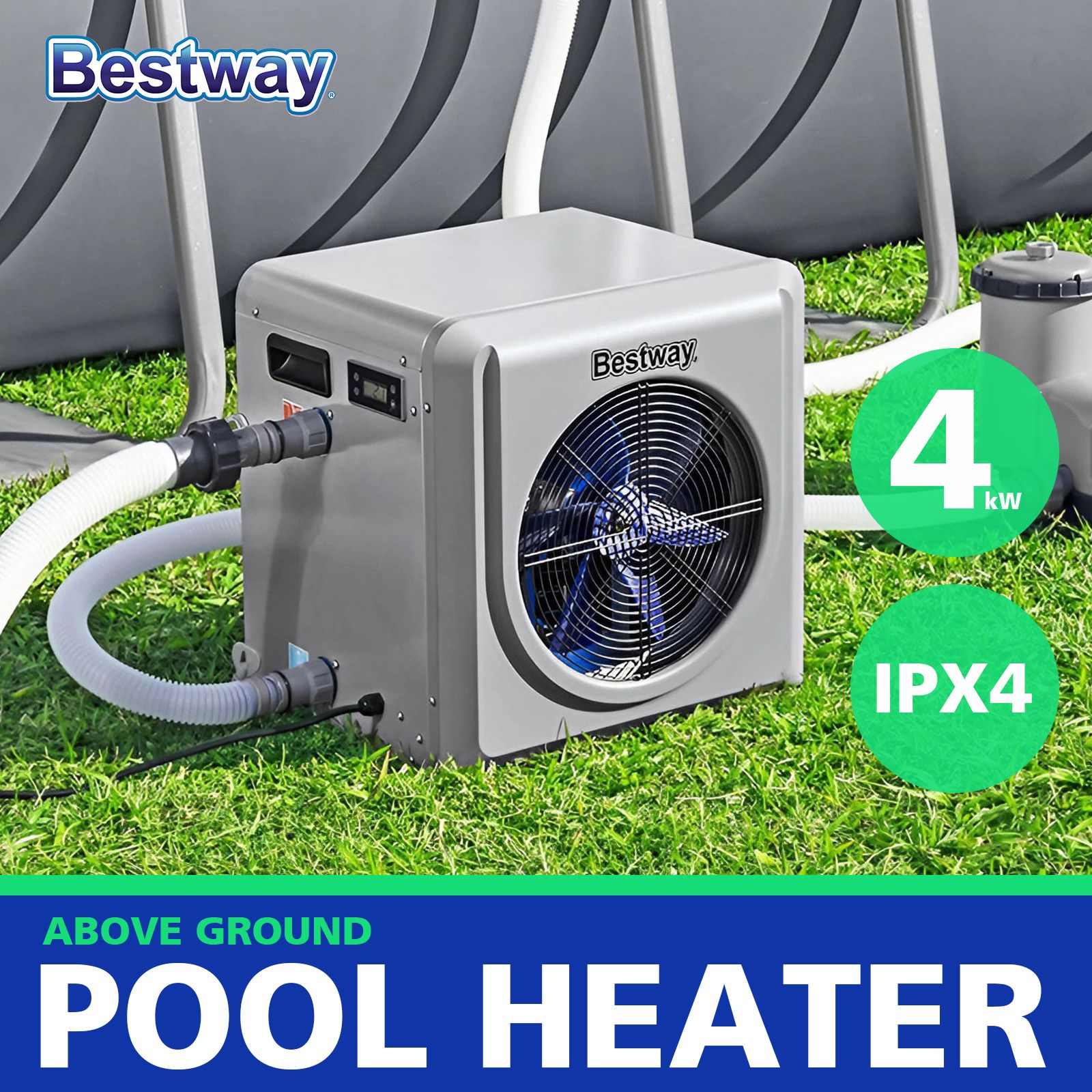 Bestway Pool Heater 4KW Above Ground Flowclear Water Temperature