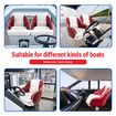 OGL Boat Seat Chair Marine Bucket Helm Captain Pontoon Vinyl Upholstery Foam Cushion Water UV Wind Proof 19.5x22x21.5 Inches