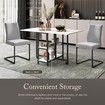 Folding Dining Table Extendable Room Outdoor Furniture Kitchen Home Dinner Desk Camping Picnic Foldable Wooden Metal with Shelves Wheels