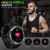 Smart Watch for Men (Call Receive/Dial) with LED Flashlight,1.45" HD Outdoor Tactical Rugged Smartwatch,Sports Fitness Tracker Watch with Heart Rate Sleep Monitor for iPhone Android Phone