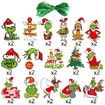 Christmas Ornament Christmas Tree Decorations Grinchs Style (32 Pcs)