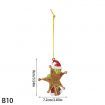 The Grinch Hiding Behind Star Sculpted Christmas Tree Hanging Ornaments 3.5 Inch Multicolor