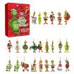 Calendar 2023-24 Pieces Cute Cartoon Elf Doll Surprise Gift,Christmas Countdown Calendar for Children and Adults (B)