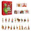 Calendar Pieces Cute Cartoon Elf Doll Surprise Gift,Christmas Countdown Calendar for Children and Adults (A)