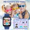 Smart Watch for Kids,Kids Smart Watch Boys Toys with 26 Puzzle Games,Touch Screen,HD Camera,Alarm Clock,Toys for Boys Ages 3+ Years Old,Birthday Gift for Boys Girls (Blue)