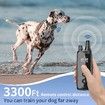 Dog Training Shock Collar 3300FT Dog Bark Collar with Remote IP67 Waterproof for 5-120lbs Small Medium Large Dogs with 3 Training Modes Beep Vibration Safe Shock Magnetic Charger Electric Dogs Collar