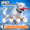 Dog Training Shock Collar 3300FT Dog Bark Collar with Remote IP67 Waterproof for 5-120lbs Small Medium Large Dogs with 3 Training Modes Beep Vibration Safe Shock Magnetic Charger Electric Dogs Collar