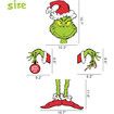 Grinch Christmas Decorations, Large Christmas Tree Ornament, Funny Grinch Decoration for Christmas Tree