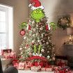 Grinch Christmas Decorations, Large Christmas Tree Ornament, Funny Grinch Decoration for Christmas Tree