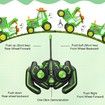 Crazy Jumping Car Toys RC Stunt Dancing Car with LED Light Music Rocking Tumbling Rechargeable Car Gifts for Kids Age 3+(Green)