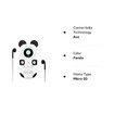 16GB MP3 Player for Kids,Cute Panda Portable Child Music Player with Bluetooth 5.0,Speaker,FM Radio,Voice Recorder,Alarm Clock,Stopwatch,Pedometer,Support up to 128GB