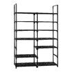 Shoe Rack 7 Tiers Storage Shelving 30 Pairs Shoes Boots Organiser Entryway Closet Cabinet DIY Display Stand Shelves Space Saving Unit Metal