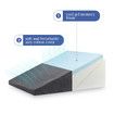 Wedge Pillow Triangle Bed Cushion Memory Foam Cooling Gel Neck Back Head Support Leg Elevation Raiser Sleep Pregnancy Cotton Cover Adjustable