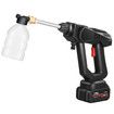 24V Cordless Pressure Washer Electric High Power Cleaner for Car Wall Driveway Patio Outdoor Watering Spray Gun 6000mAh Battery 5M Water Hose
