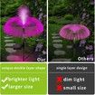 3pcs Solar Garden Lights Outdoor Decorative Waterproof Changing Flower Lights Stake Yard Pathway Patio Lawn Party Wedding Christmas Xmas Decorations