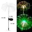 3pcs Solar Garden Lights Outdoor Decorative Waterproof Changing Flower Lights Stake Yard Pathway Patio Lawn Party Wedding Christmas Xmas Decorations