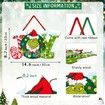 Christmas Joy Wooden Door Sign Decorations Wood Joy Xmas Wreath Hanging for Home Front Door Holidays Christmas Party
