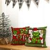 Christmas Decorative Throw Pillow Cover 18 x 18 Set of 4 Xmas Hat Winter Holiday Porch Patio Pillowcase Cushion Case Home Decor