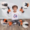 5-in-1 Kids Tool Set Toys Construction Kit Hardware Flashlight Electric Drill Pretend Play Toddler