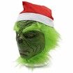Grinch Cosplay Mask Christmas Halloween Costume Props green Costume Accessories