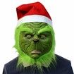 Grinch Cosplay Mask Christmas Halloween Costume Props green Costume Accessories