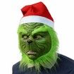 Grinch Cosplay Mask Christmas Halloween Costume Props green Costume Accessories