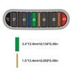 Stick On Thermometer Strip Color Change Thermometer Strips Fish Tank Temperature Sticker Portable Water Coffee Discoloration Thermometer, Paper Thermometer