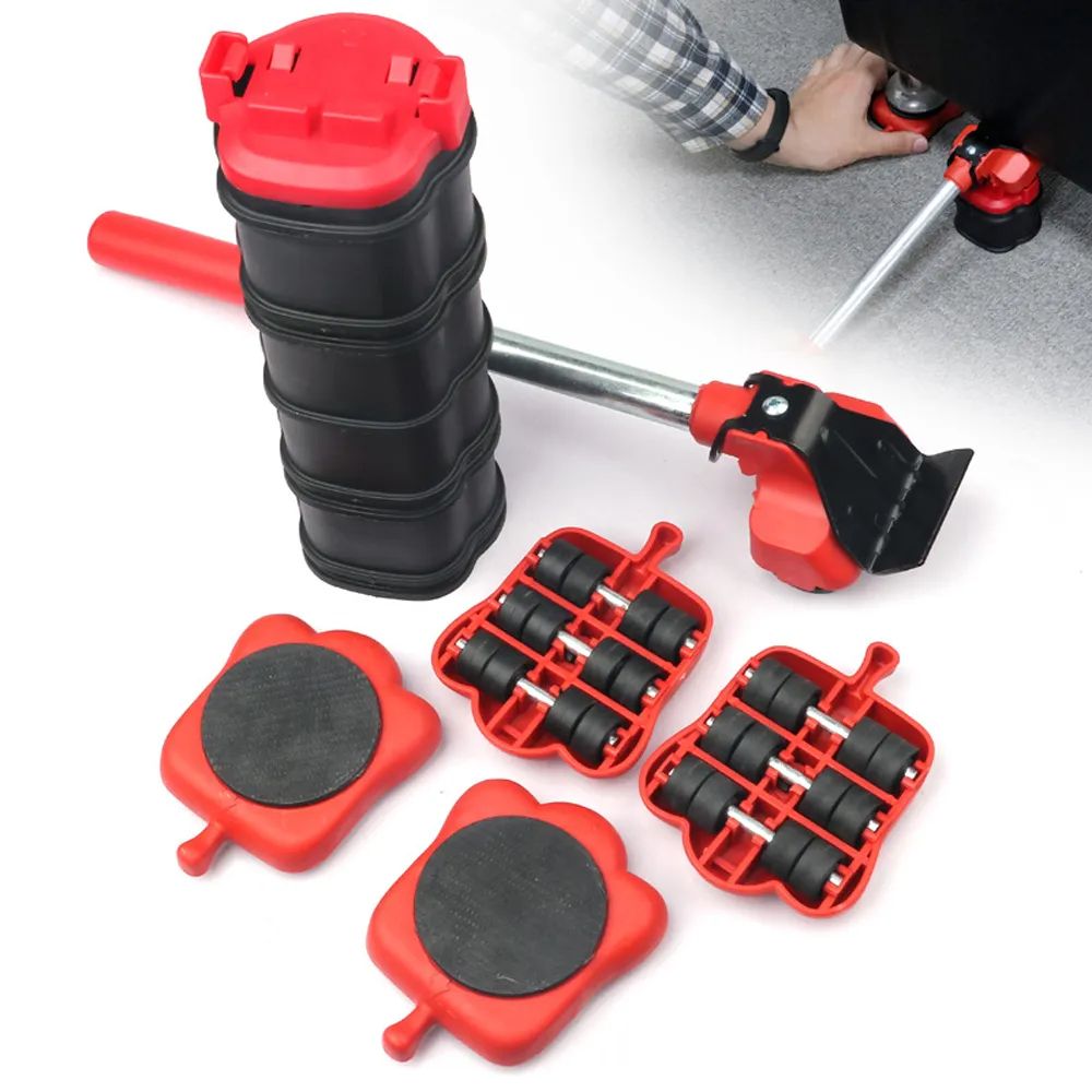 13pcs New Heavy Duty Furniture Lifter Transport Tool Furniture Mover set Sliders Wheel Bar for Lifting Moving Furniture Helper