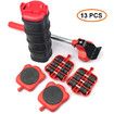 13pcs New Heavy Duty Furniture Lifter Transport Tool Furniture Mover set Sliders Wheel Bar for Lifting Moving Furniture Helper