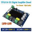 TPA3116D2 TPA3116 XH-M543 Dual Channel Stereo High Power Digital Audio Power Amplifier Board 120W+120W DIY Module