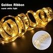 10M 100 LED Christmas Ribbon Lights - Colored Xmas Lighted Ribbon for Christmas Tree Decorations and Holiday Bow Fairy String Lights