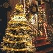 10M 100 LED Christmas Ribbon Lights - Colored Xmas Lighted Ribbon for Christmas Tree Decorations and Holiday Bow Fairy String Lights