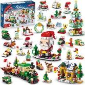 Christmas Advent Calendar Building Set 2025 Countdown Playset 24 Collectible Surprise Gifts Toys Santa Claus Xmas Tree Train House Blocks 1122PCS