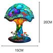 Mushroom Table Lamp, Hight Stained Glass Plant Series Night Light for Bedroom Living Room Home Office