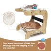 Cat Scratching Post Toy Bed Kitten Scratcher Couch Stool Scratchboard Lounger Pet Wooden Furniture Sofa Chair Play Gym Tower Tree Pad Cushion