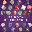 Advent Calendar 2023 Rocks 24 Days Natural Crystal Gemstone Stone Minerals & Fossils Christmas Countdown Calendar Rock Collection