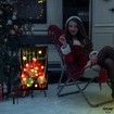 Solar Power Lighted Christmas Merry Christmas Lighted Garden Flag - 12x18 Inch Double Sided | LED Solar Flag, Christmas Outdoor Decorations 45x30cm